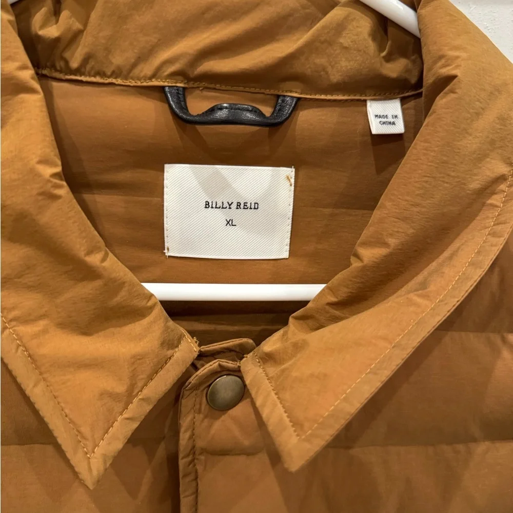 Billy Reid tan/deep mustard Puffer Jacket